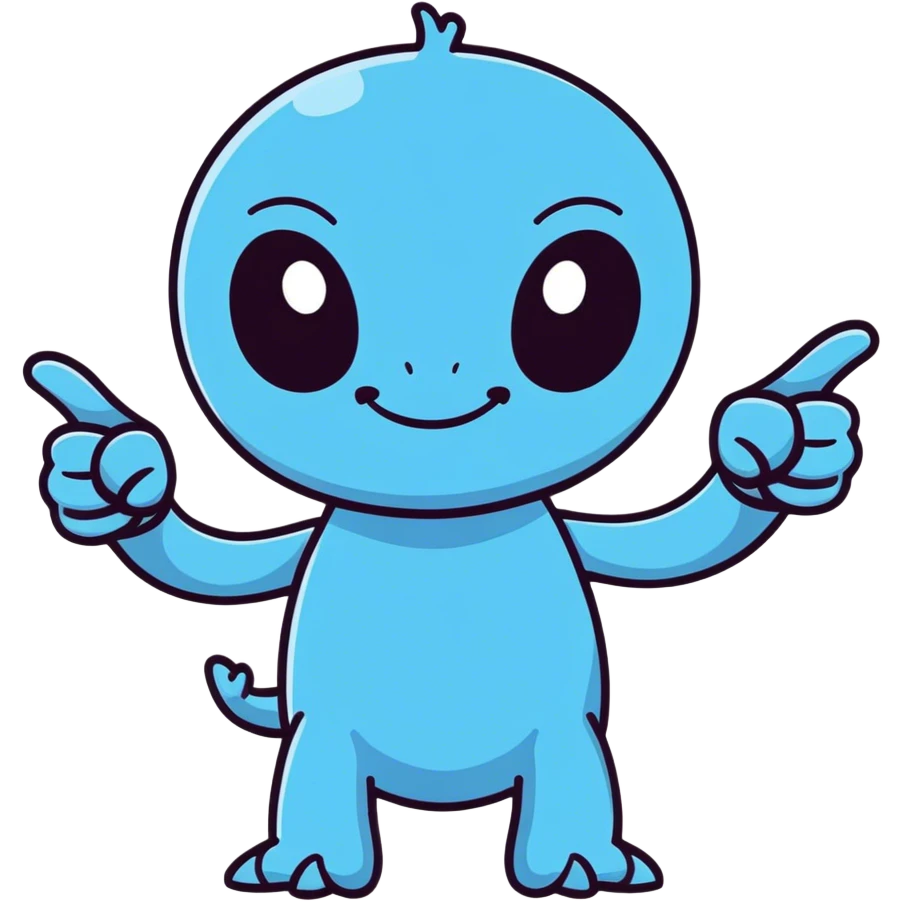 Stitch saying good job emoji