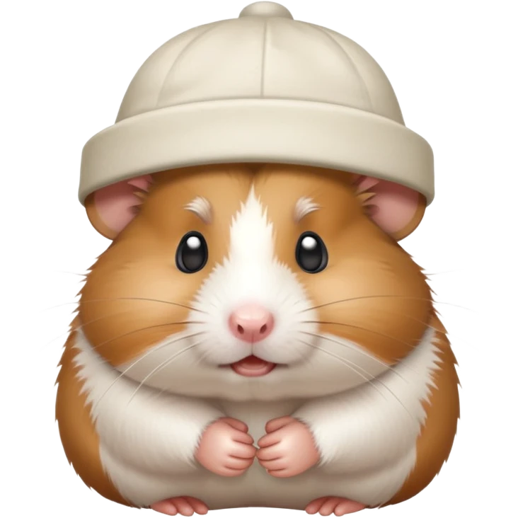 frustrated hamster in a hat emoji