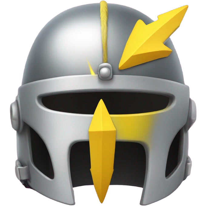 Hawaiian ikaikai helmet and yellow lightening bolt  emoji