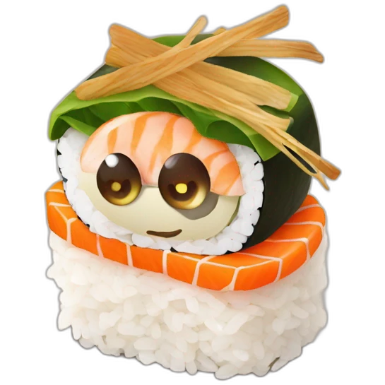 Sushi with dried onion emoji