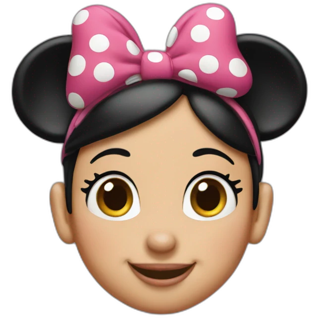 Minnie mouse emoji