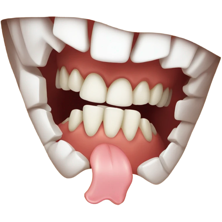 Biting teeth  emoji