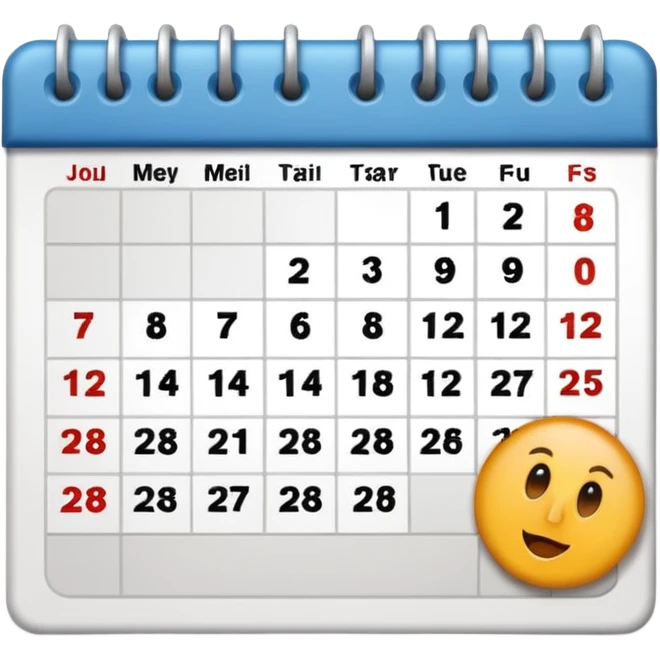 Calendar emoji