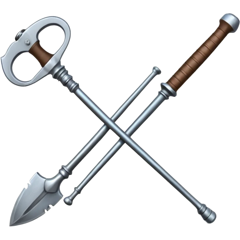 croisement d'un marteaux et d'une hache (en mode duel, qui des deux va gagner) emoji
