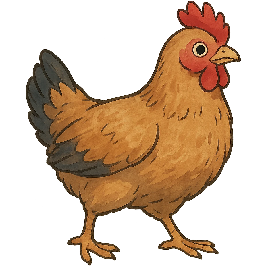 ghibli style chicken emoji