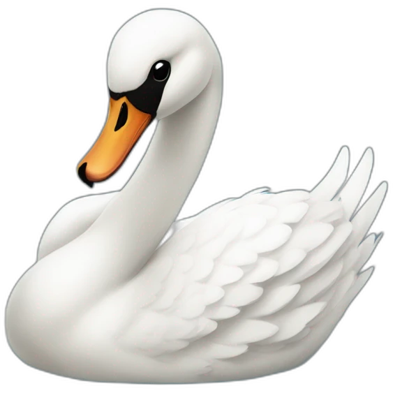 Swan with a Pyjama  emoji