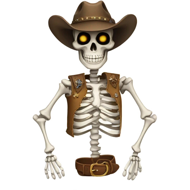Cowboy skeleton  emoji