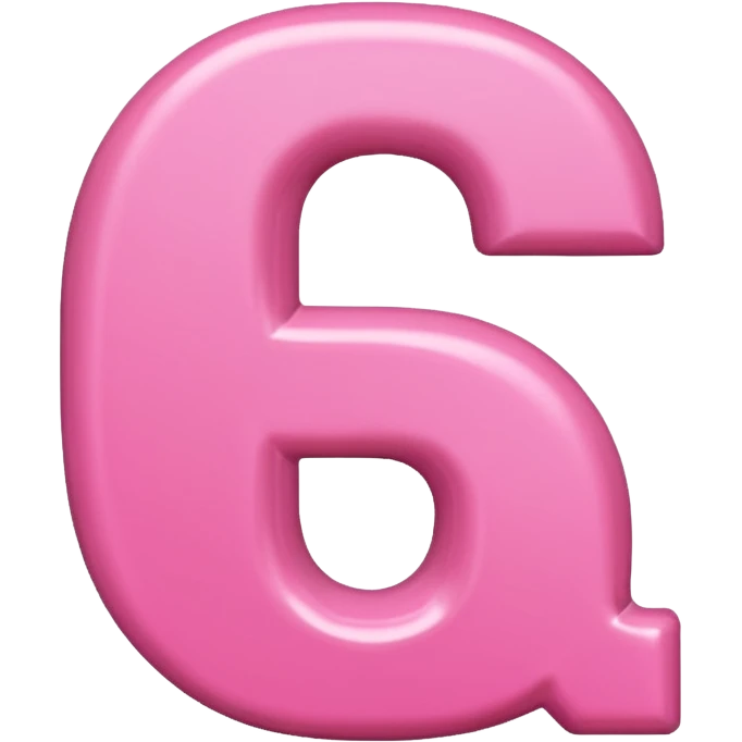 'Q' pink emoji