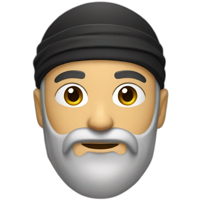 Ninja  avec une barbe emoji