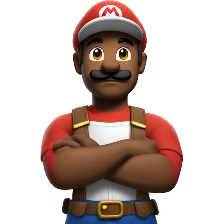 Mario arms folded  emoji
