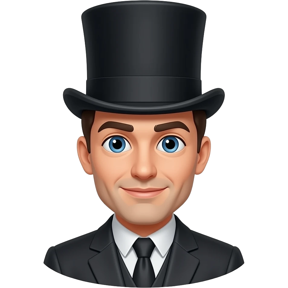 Add a top hat emoji