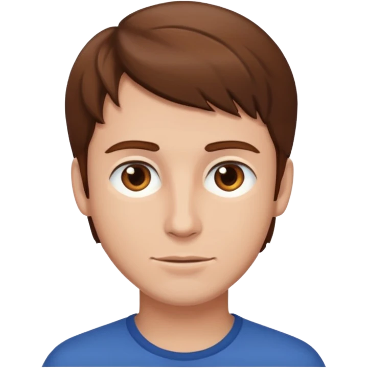 brwon hair men emoji