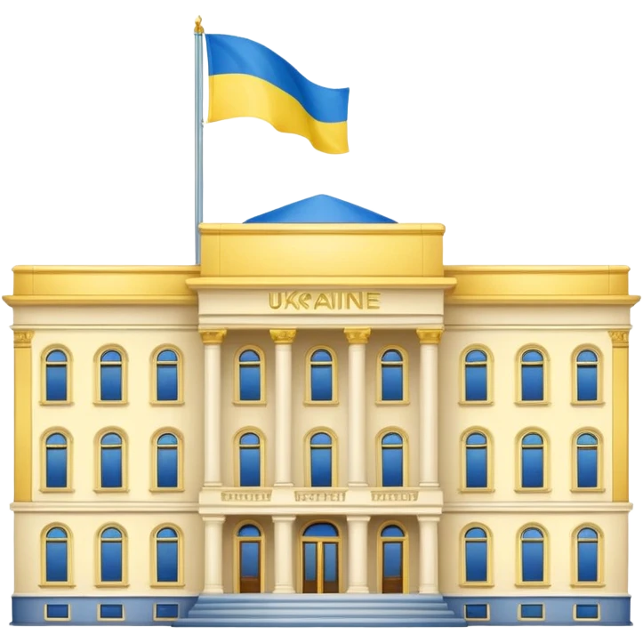 make the png emoji of Ukraine president's office building emoji
