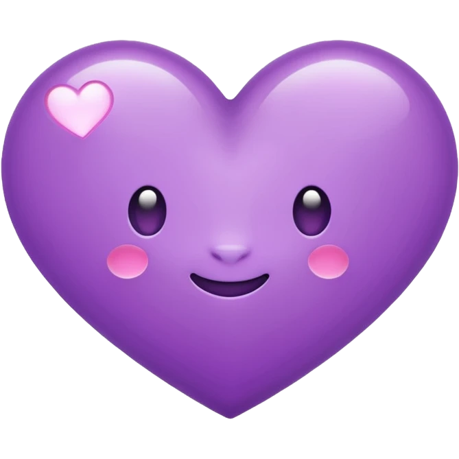 chat bubble emoji with a purple heart as the message in the bubble emoji