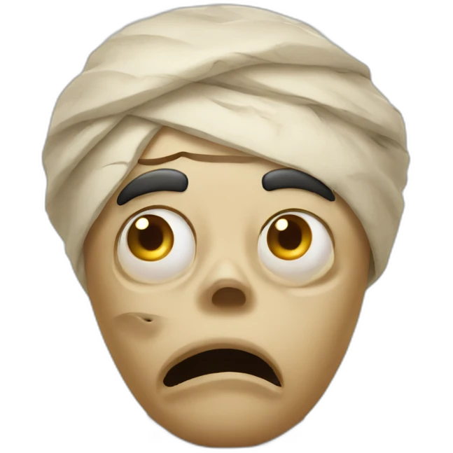 exasperated mummy emoji