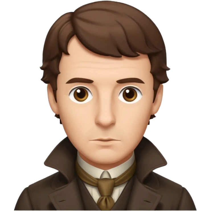 Sherlock Holmes, simple, clear emoji