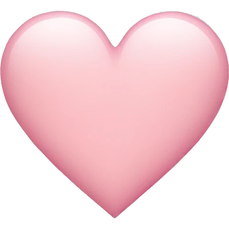light pink heart emoji