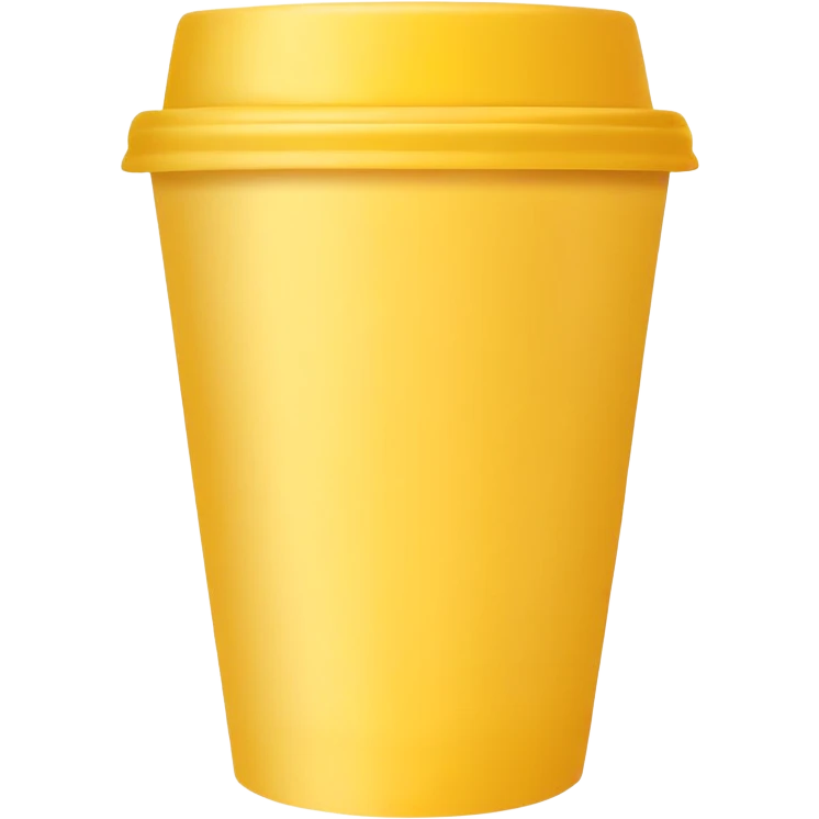yellow disposable cup emoji