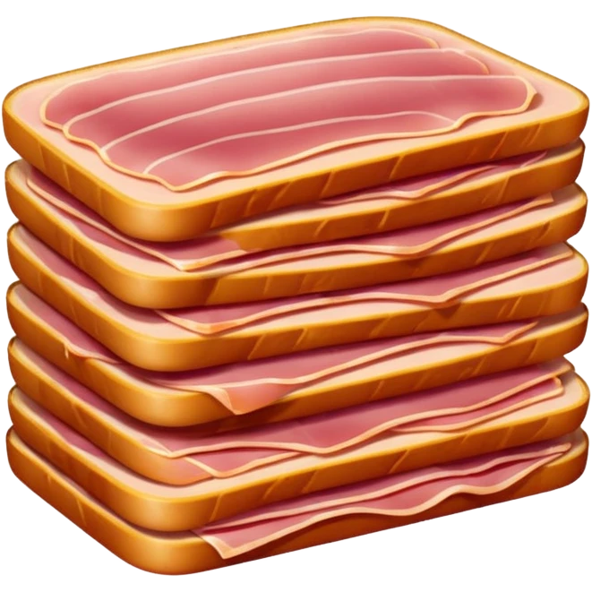 fette sottili  di prosciutto cotto chiaro  emoji