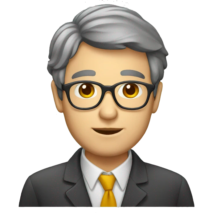 profesor con tablero emoji