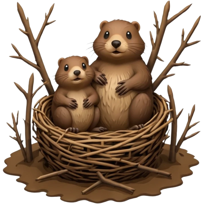 beaver nest emoji