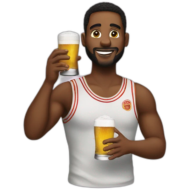 Lebro james drink beer emoji