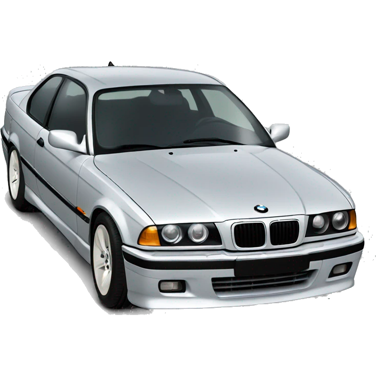 BMW e36 silver  emoji
