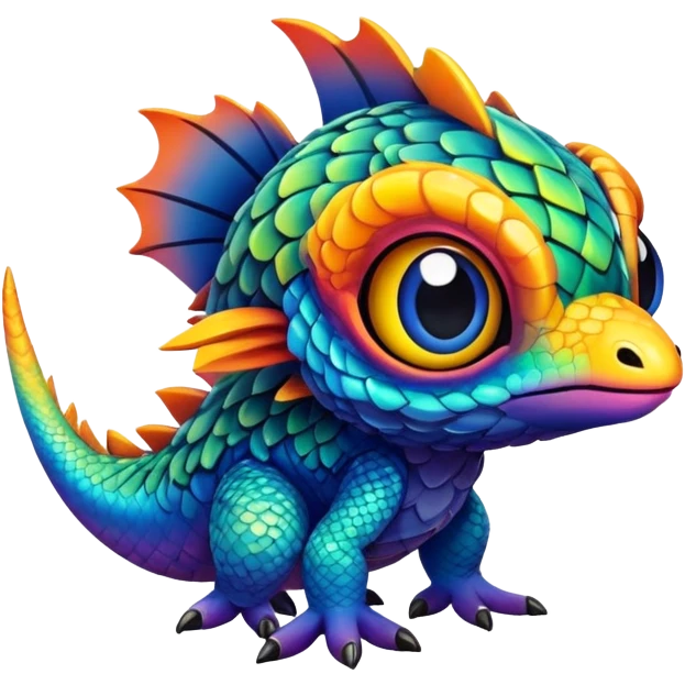 Exotic chibi Fakémon-creature emoji