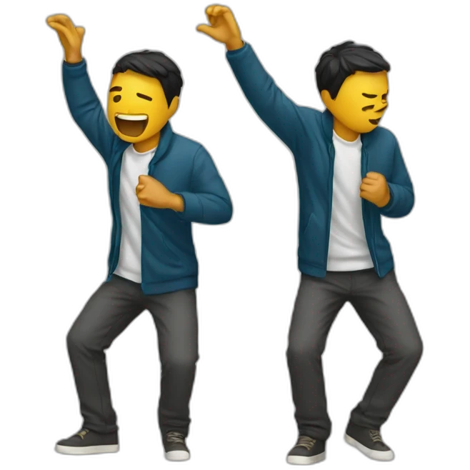 Homme qui dab emoji