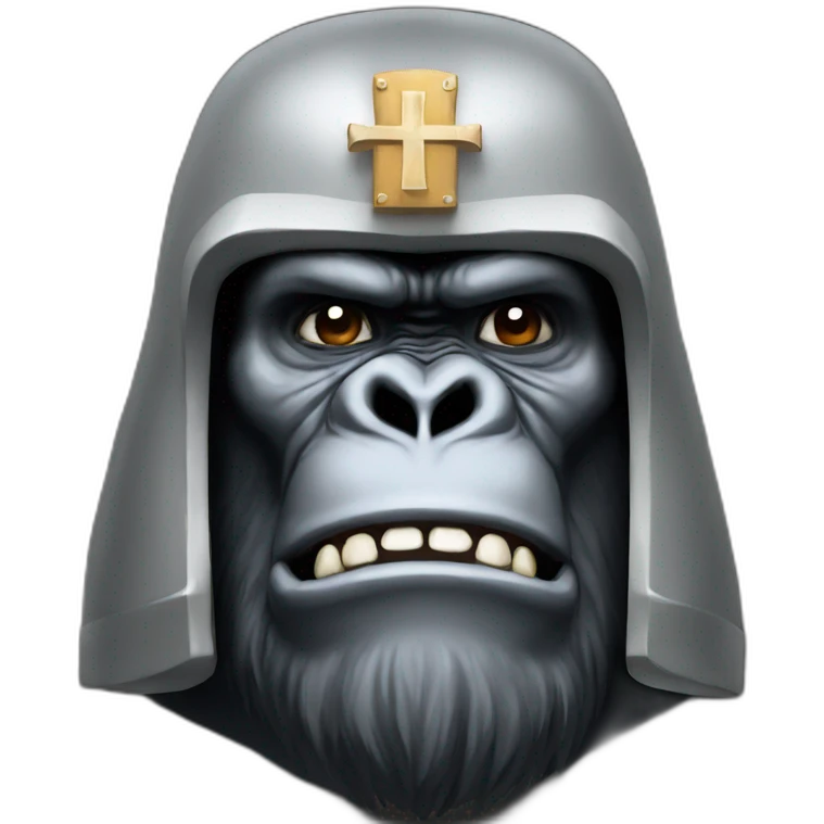 Crusader Christian Big Gorilla emoji
