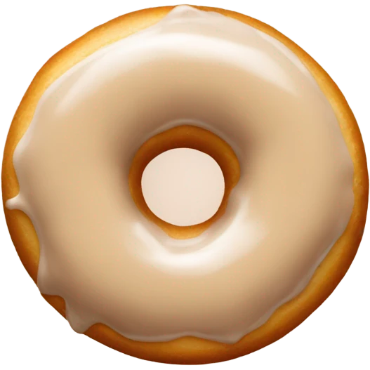 Beige glazed donut  emoji