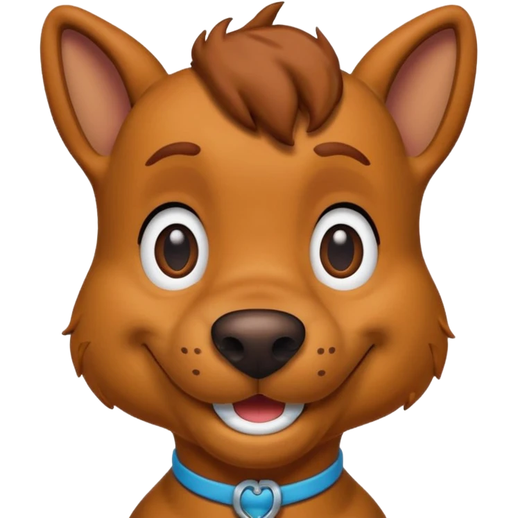 Scooby-Doo the famous dog character emoji