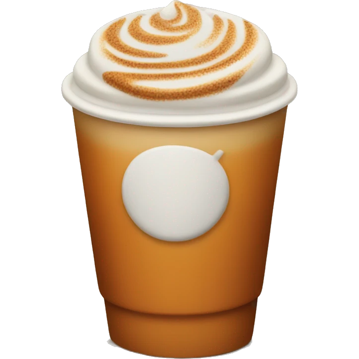Pumpkin spice latte emoji