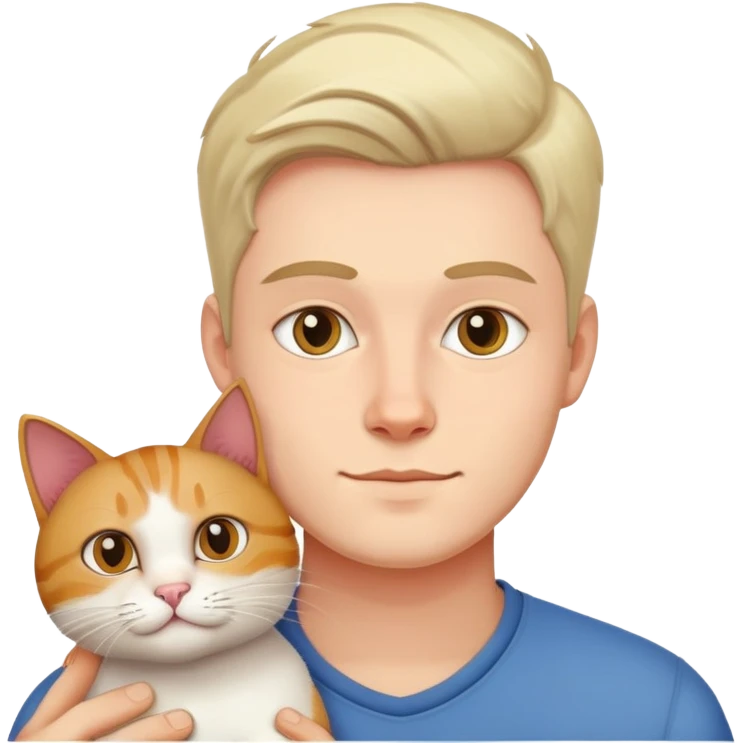 Мущинами с кошкой  emoji
