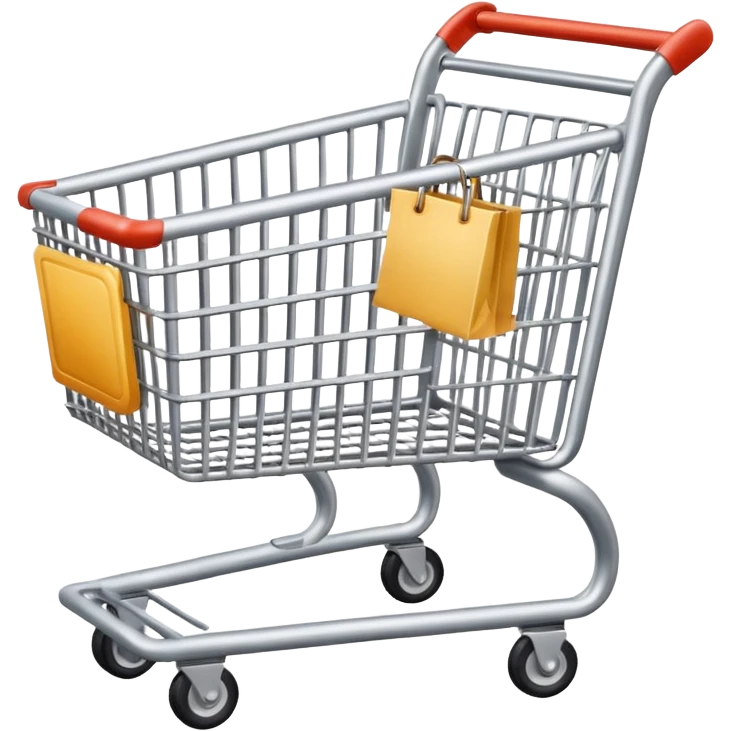 shopping cart silver emoji