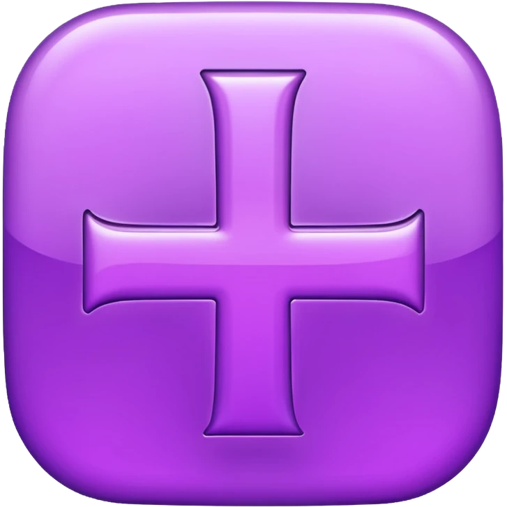 purple "plus" emoji emoji