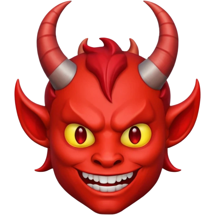 Devil face with smirk  emoji