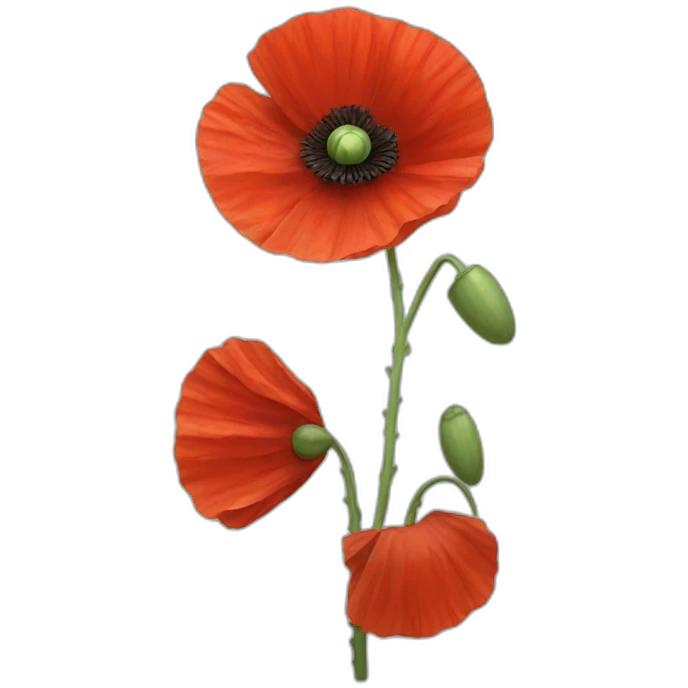 Red Poppy emoji