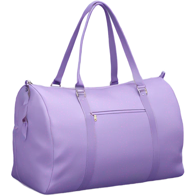 Lavender girly gym bag emoji