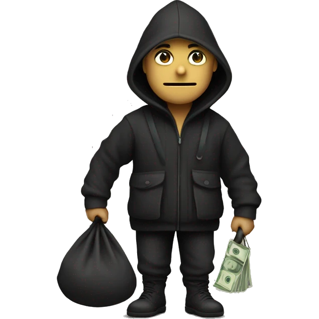 thief with a money bag emoji