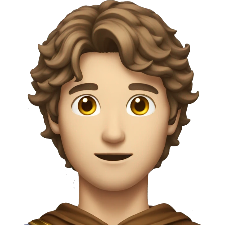 male mage brown hair emoji