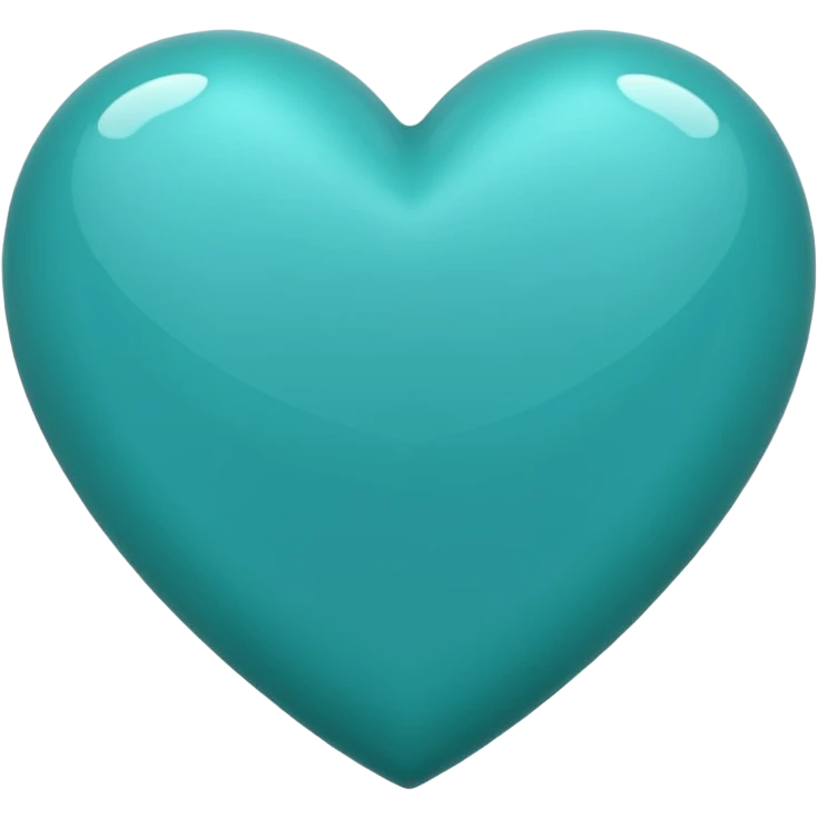 Teal heart  emoji
