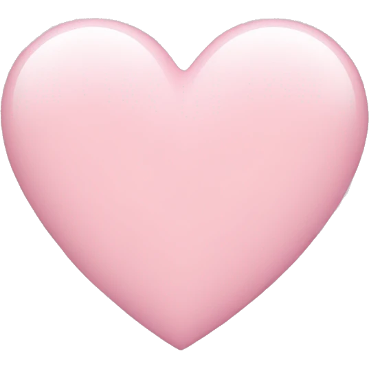 Light pink heart emoji