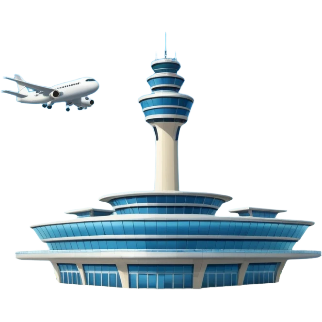 building of big airport png emoji