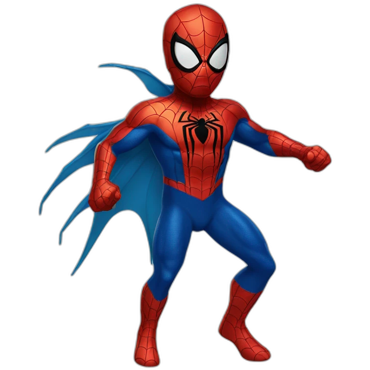 blue spider man emoji
