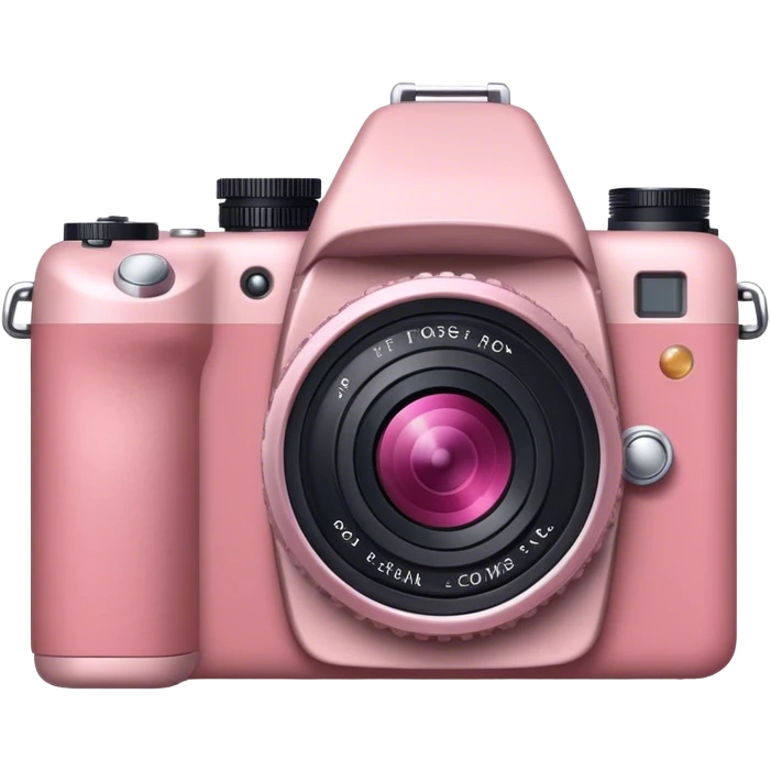 Dust rose coloured camera emoji
