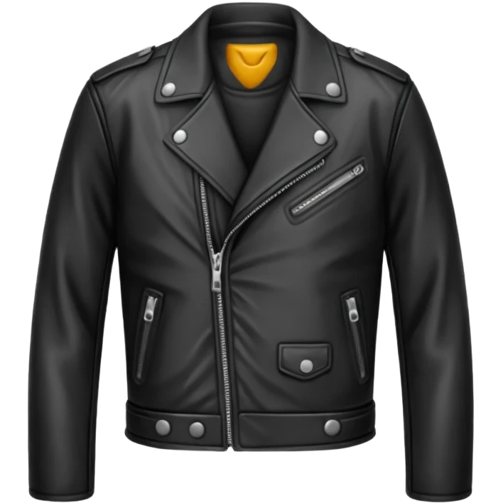 Black leather jacket emoji