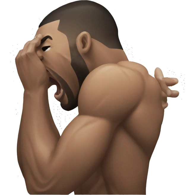 mma fighter facepalm scream emoji