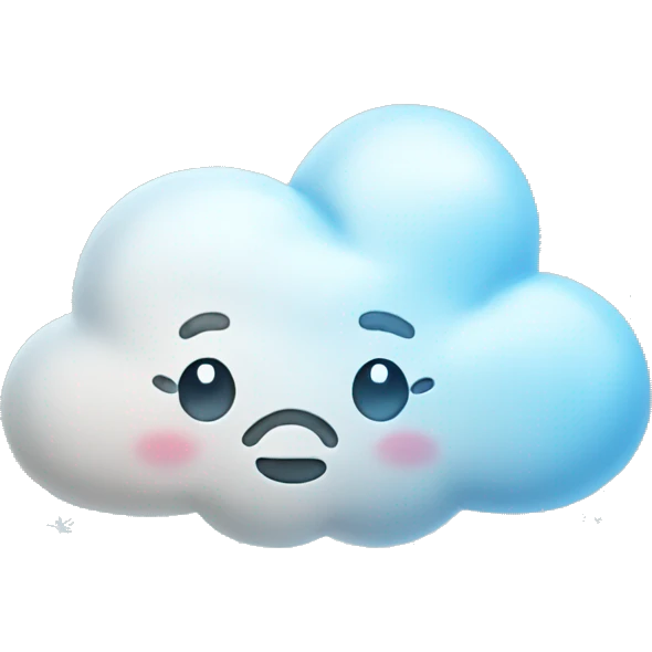 Cloud with snowflakes  emoji