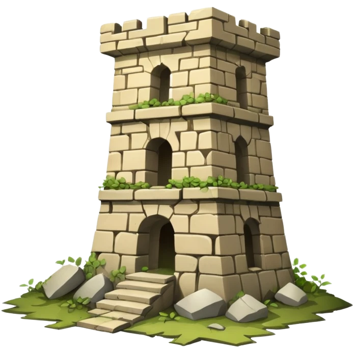 Ruined war tower emoji